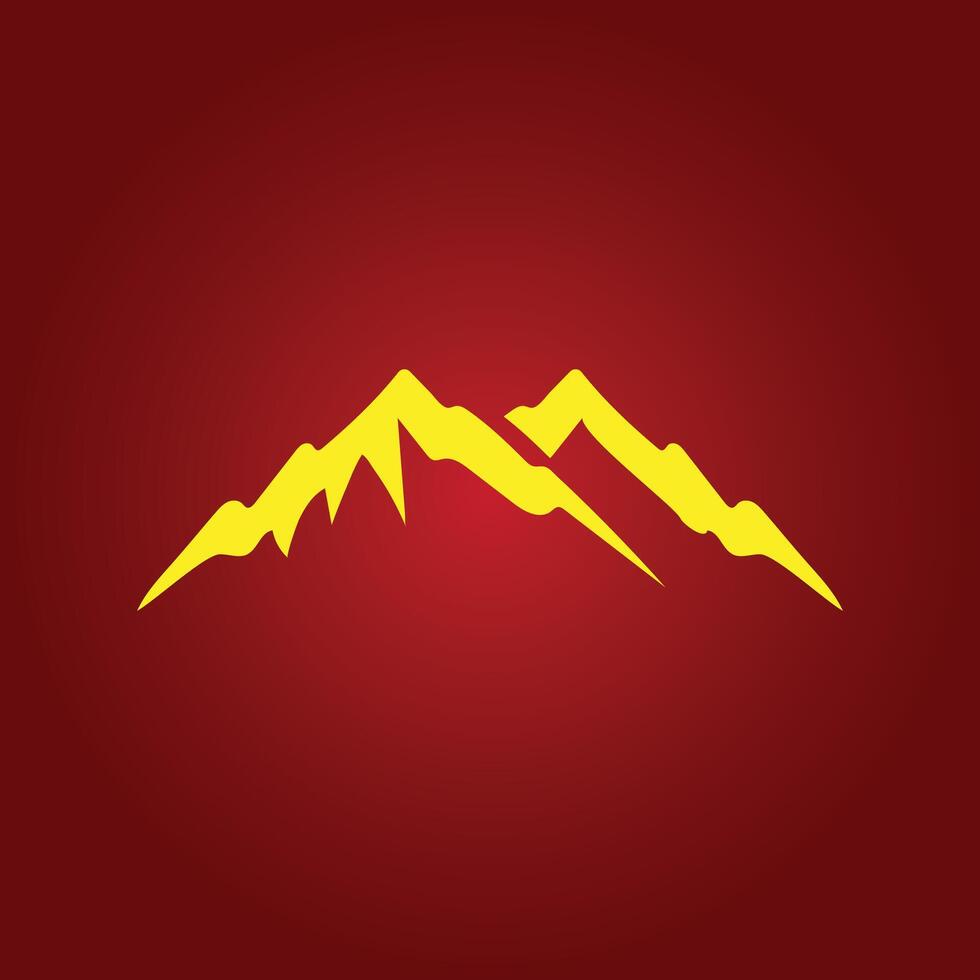 Mountain trendy artwork incredible abstract illustration colorful useful design vector