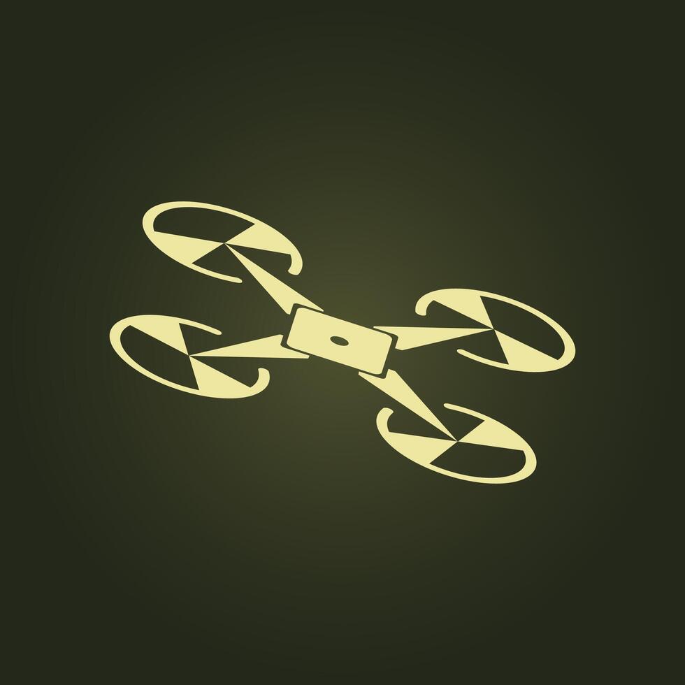 Drone trendy artwork surprising abstract illustration colorful useful design vector