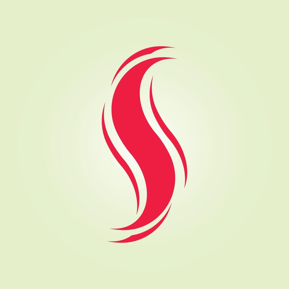 S letter trendy artwork gorgeous abstract illustration colorful useful design vector