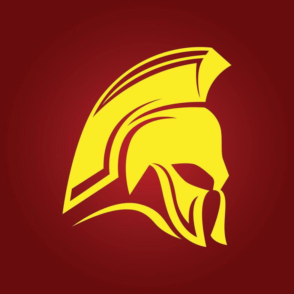 Spartan helmet trendy artwork incredible abstract illustration colorful useful design vector