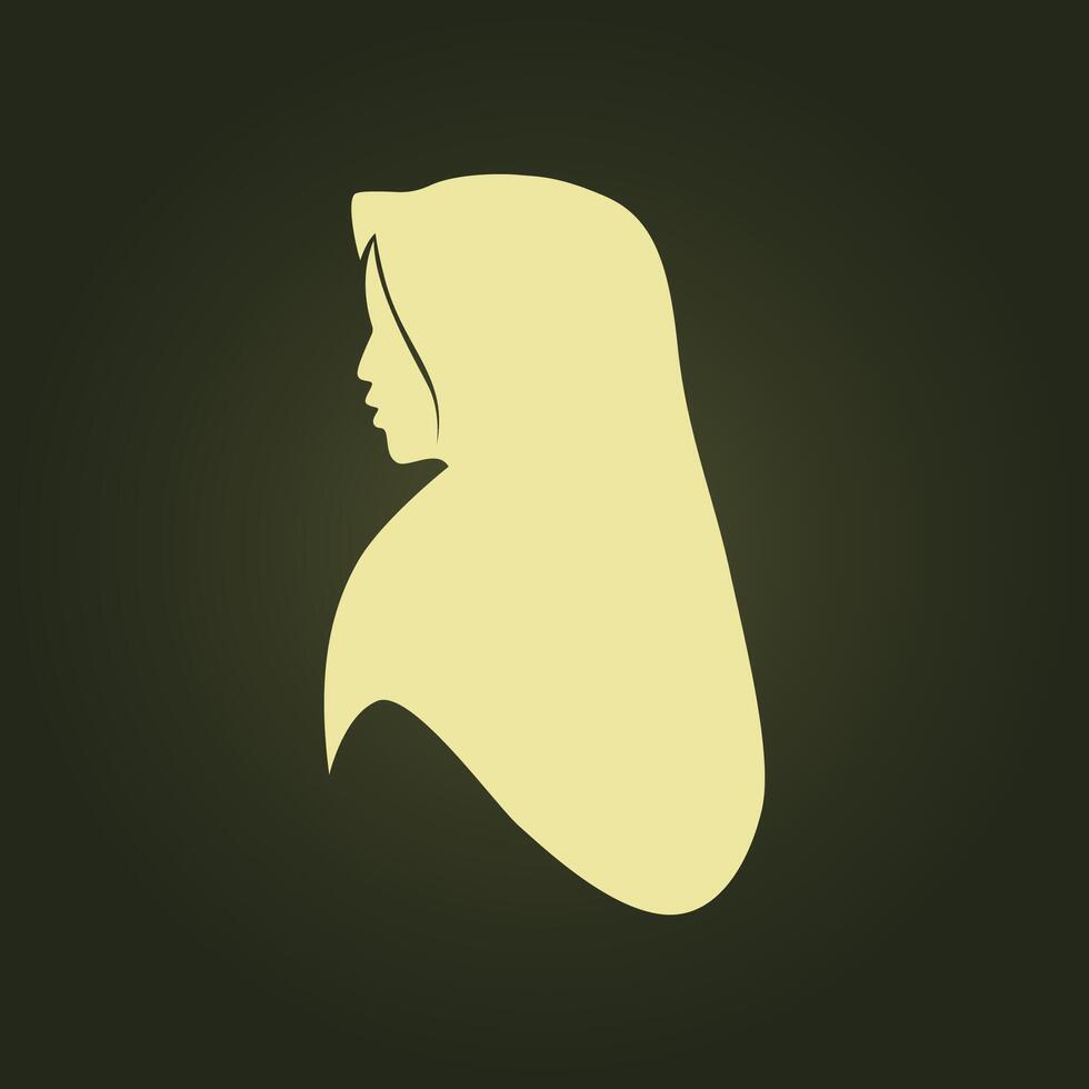 Hijab trendy artwork surprising abstract illustration colorful useful design vector