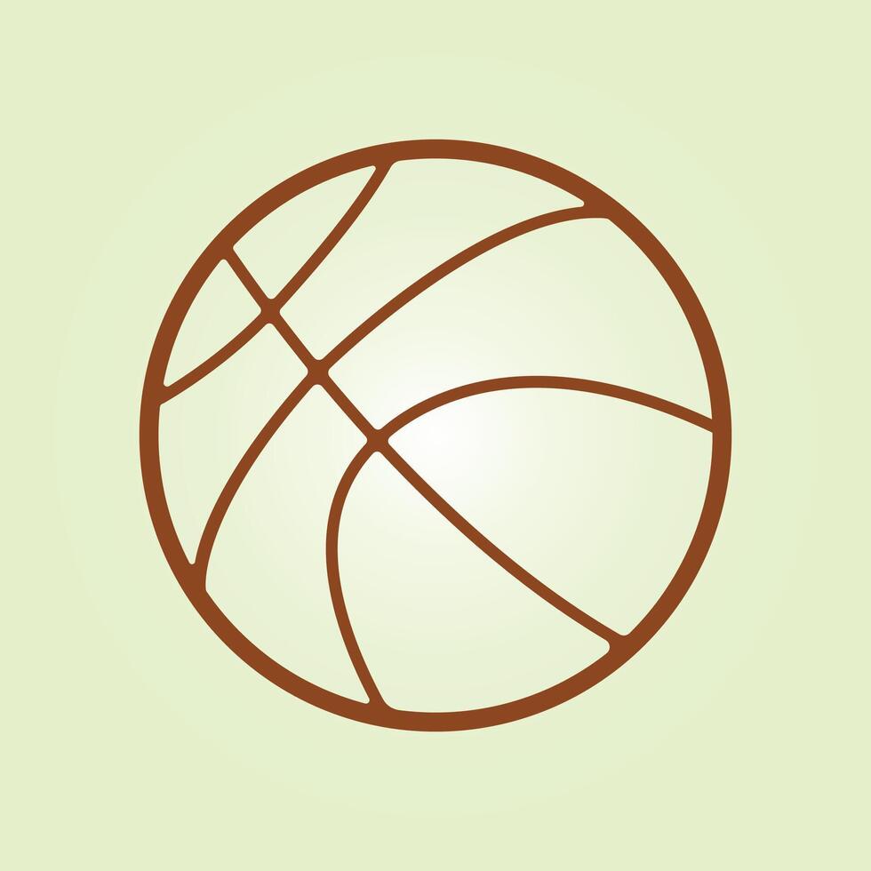 Basket ball trendy artwork lovely abstract illustration colorful useful design vector