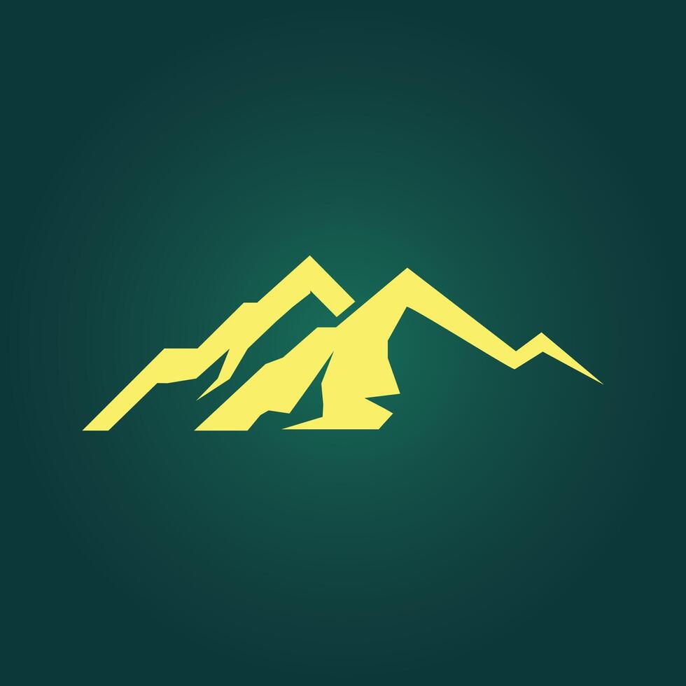 Mountain trendy artwork impressive abstract illustration colorful useful design vector