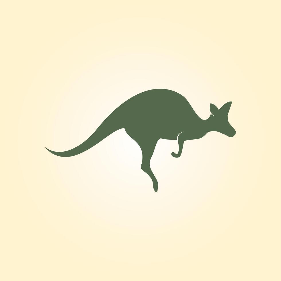 Kangaroo jump trendy artwork miraculous abstract illustration colorful useful design vector