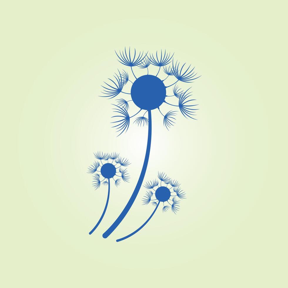Dandelion trendy artwork fabulous abstract illustration colorful useful design vector