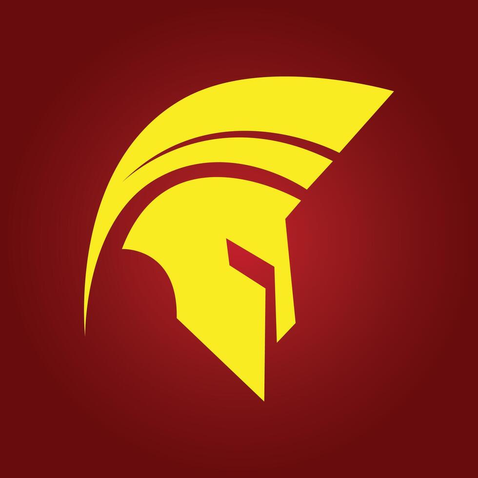 Spartan helmet trendy artwork astonishing abstract illustration colorful useful design vector
