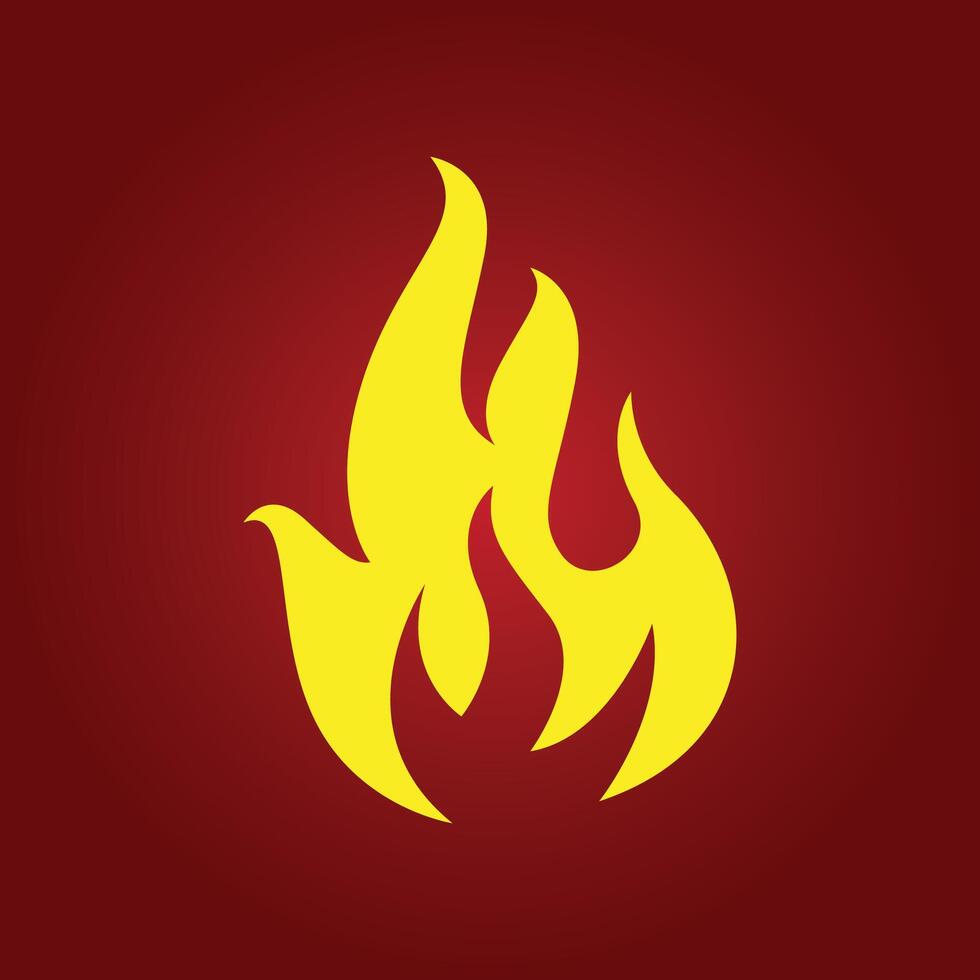 Fire flame trendy artwork astonishing abstract illustration colorful useful design vector