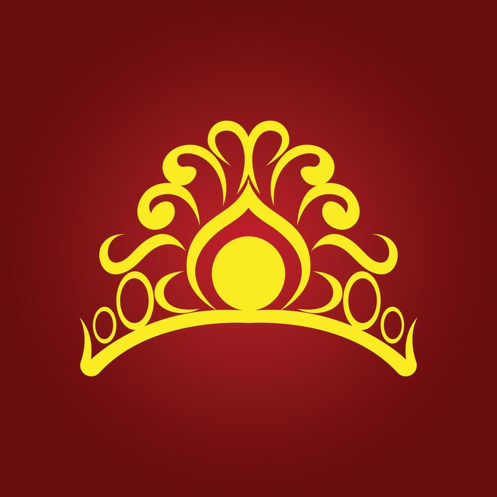 Crown trendy artwork astonishing abstract illustration colorful useful design vector