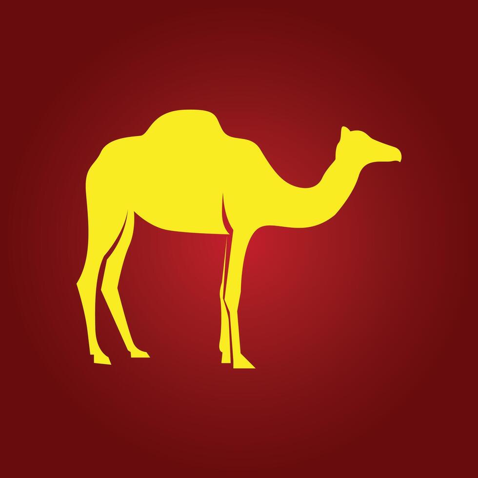 Camel trendy artwork astonishing abstract illustration colorful useful design vector
