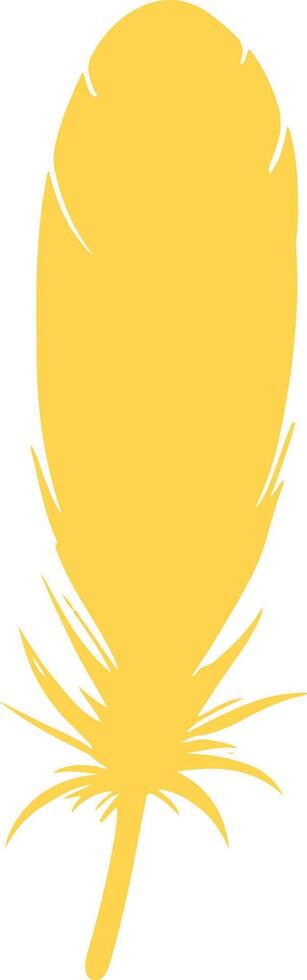 silhouette of bird feather vector