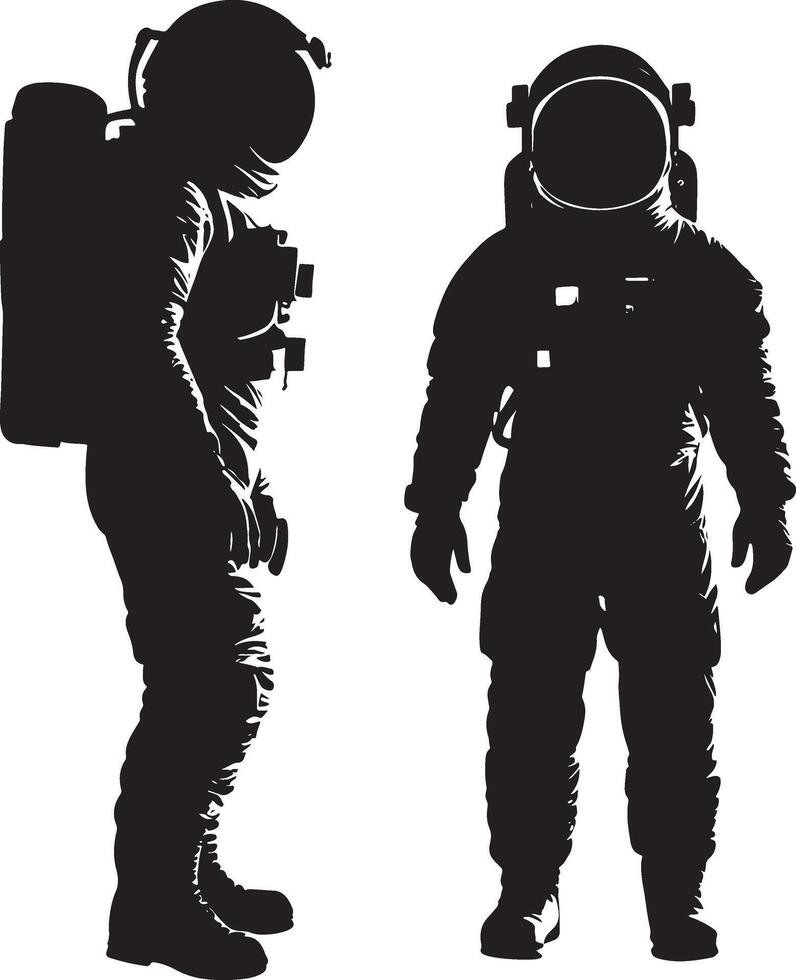 an astronaut silhouette vector