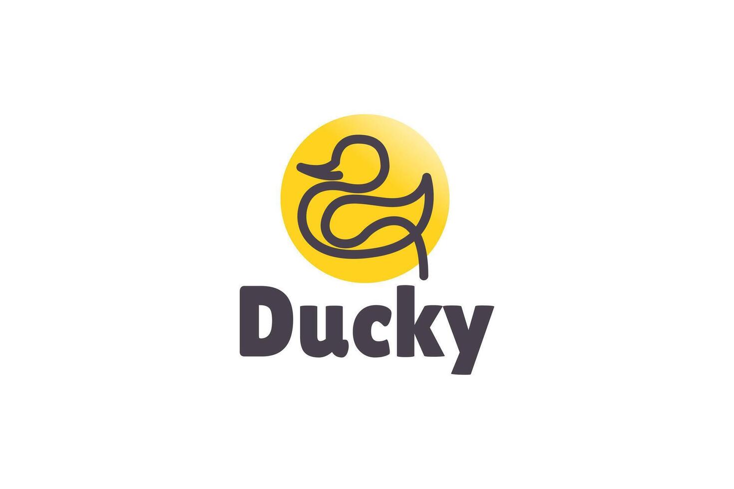Duck logo Design Template Graphic Branding Element. vector