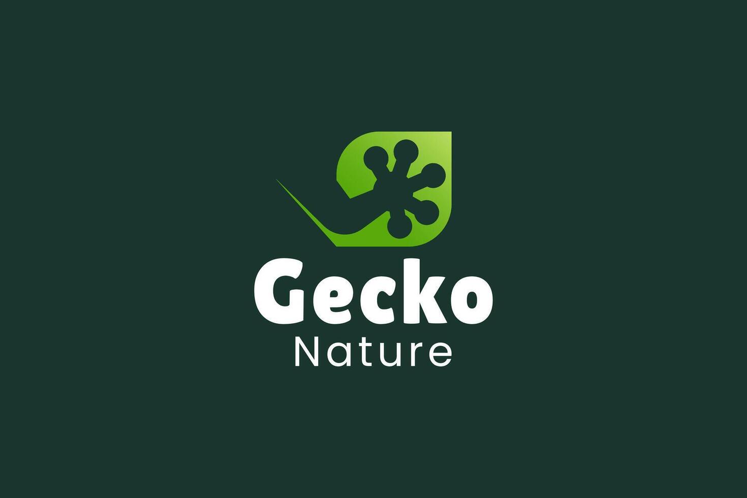 Lizard Logo. Gecko Logo. Chameleon Logo. Simple and Modern. illustration vector