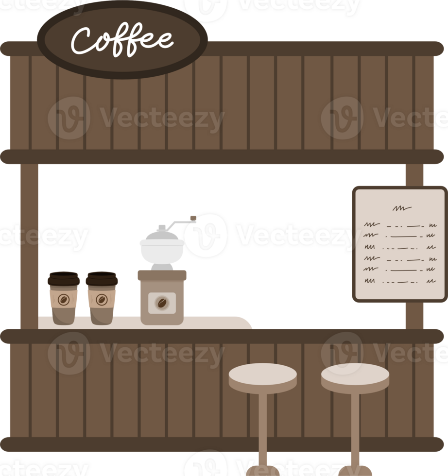 coffee food street market stall png