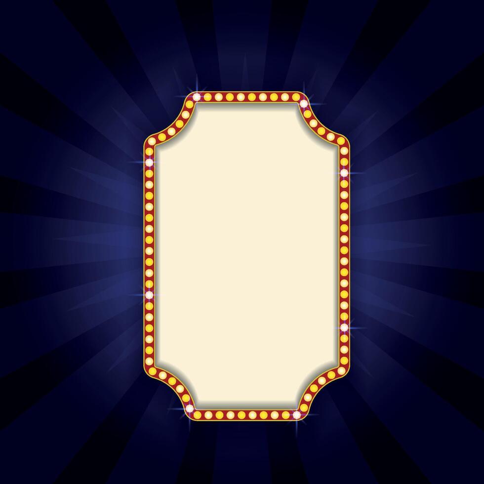 Cinema with blue background and beautiful color vector