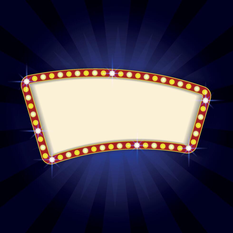 Cinema concept with lamps and sparking color vector