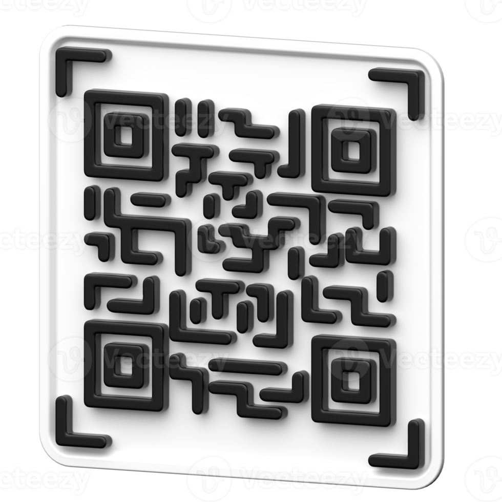 QR Code 3d icon. Transparent background 50740318 PNG