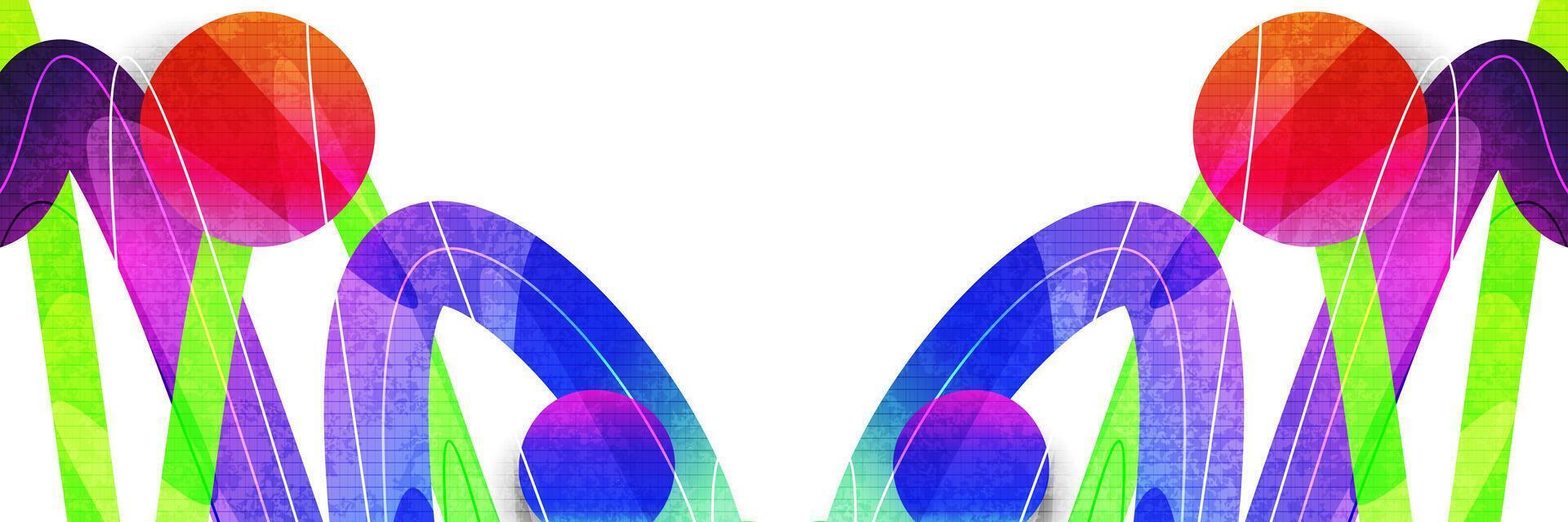 Abstract Geometric Background with Colorful Gradient Shapes with Texture Effect. Modern Gradient Background Illustration vector