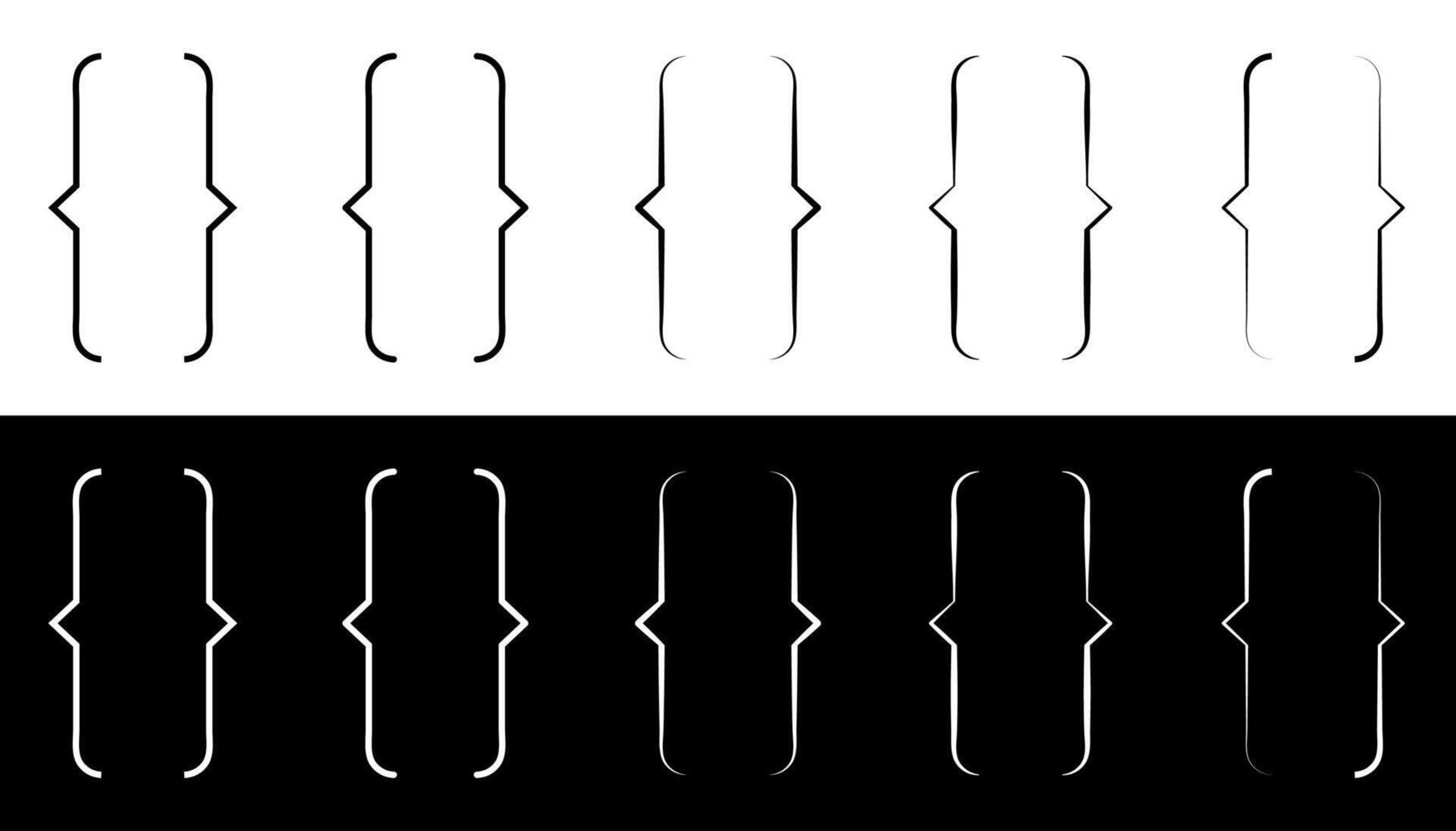 Bracket icon. Simple sign symbols bracket icon for infographic, websites, web design. vector