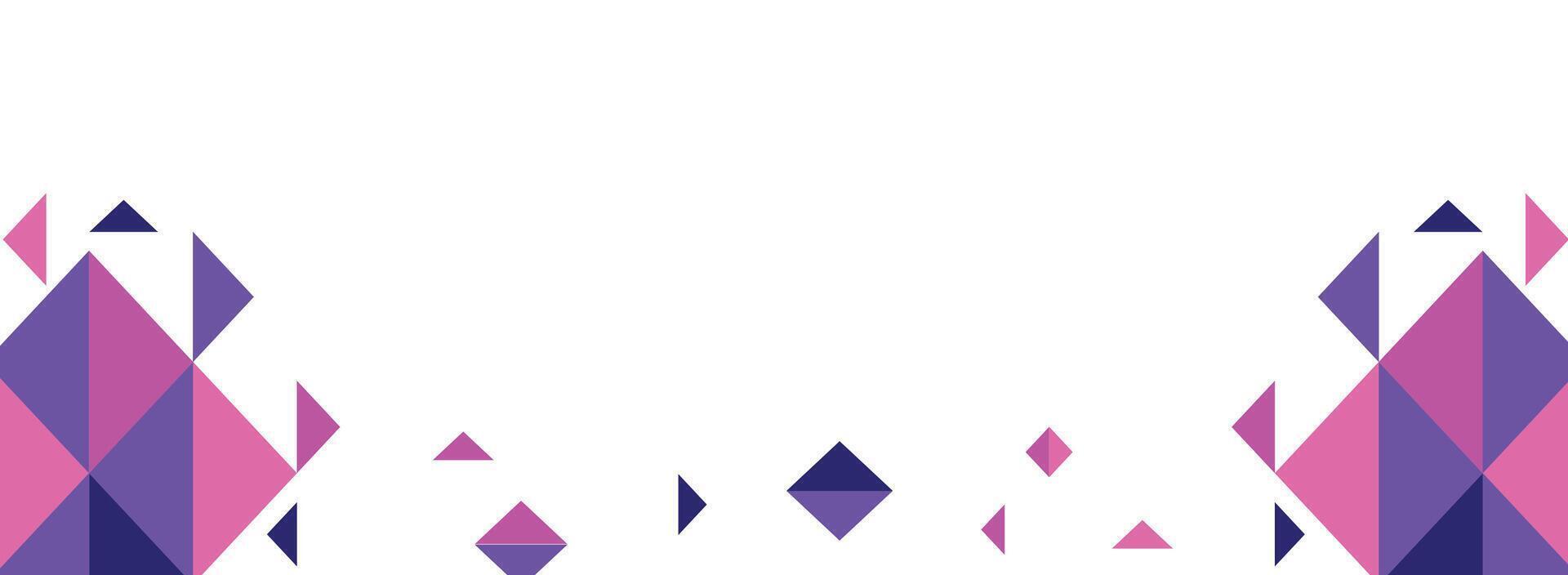Abstract geometric background. Horizontal banner template vector