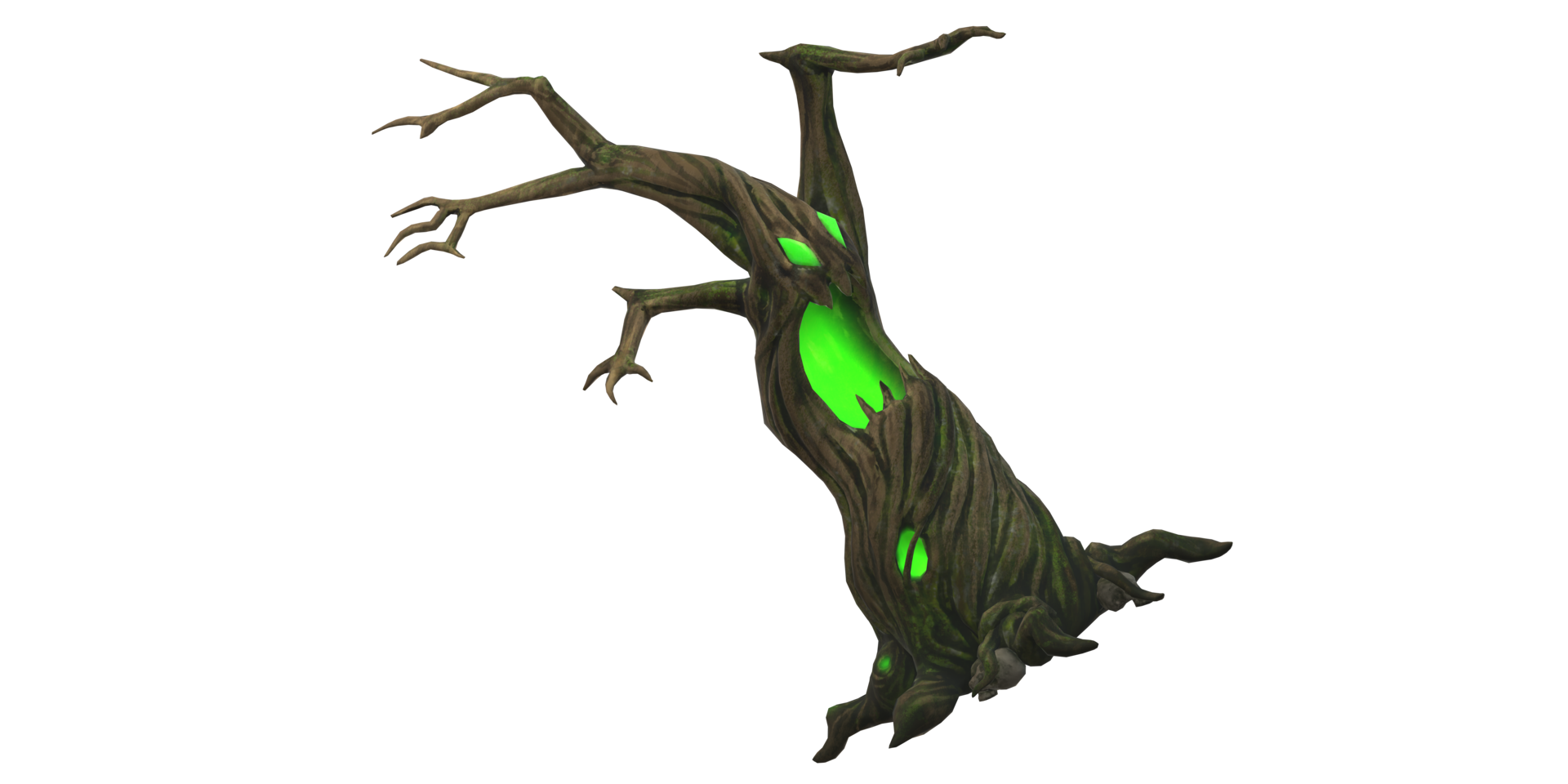 Monster Scary Tree illustration isolated on a Transparent Background png