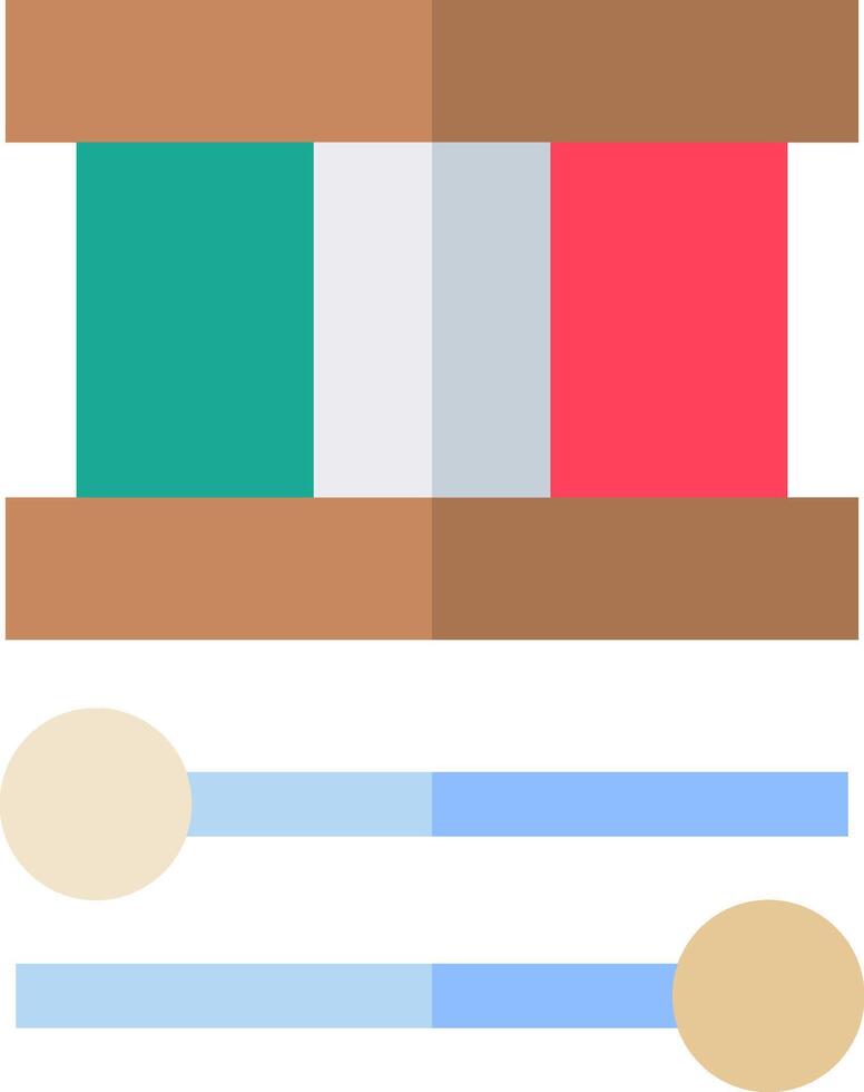 A spool of thread and a flag vector