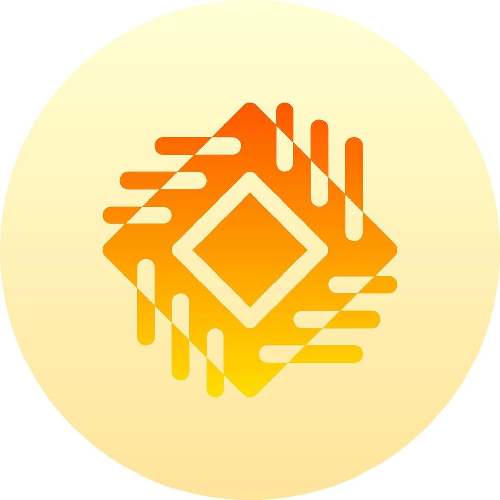 A yellow and orange logo with a diamond shape vector