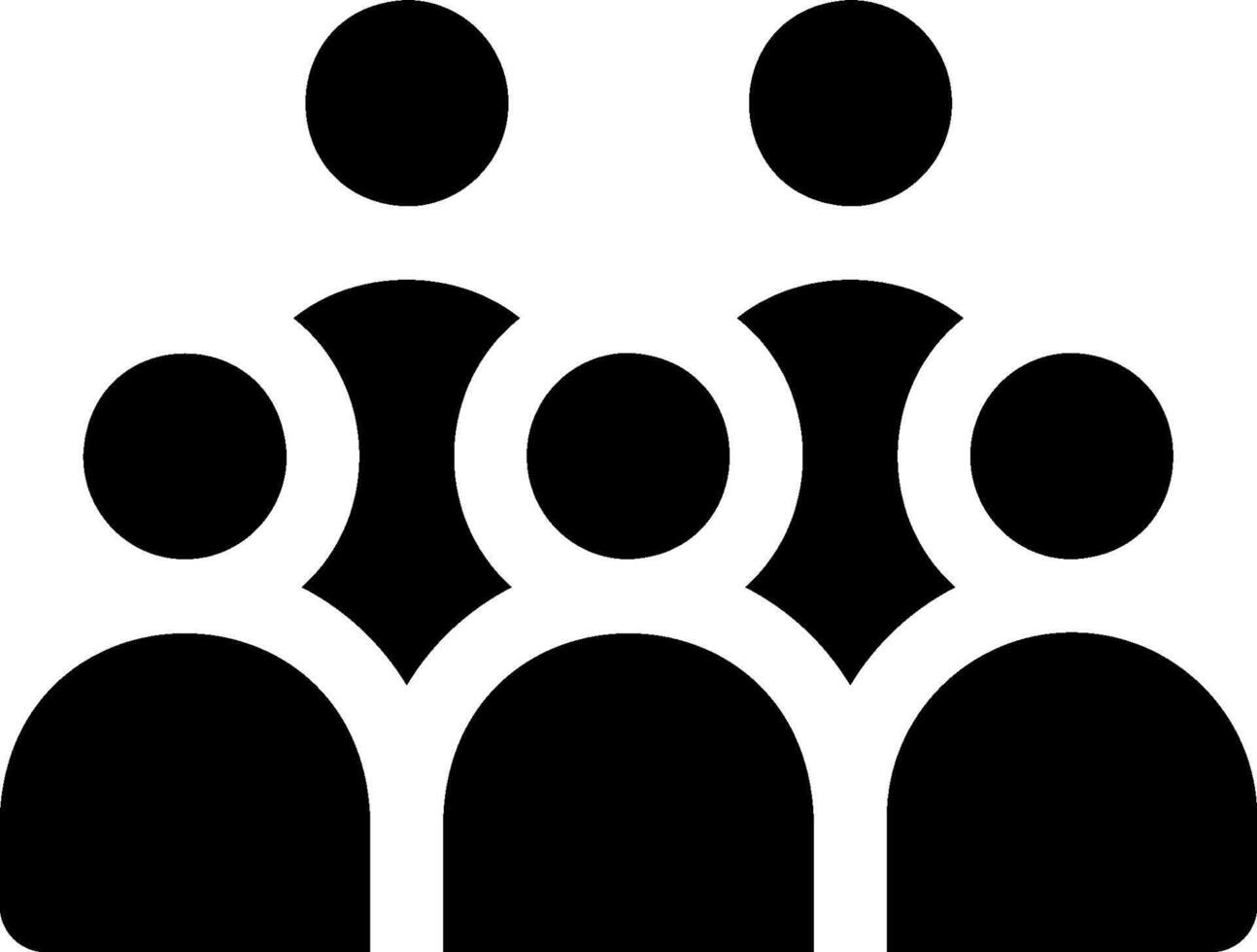 A group of people in a circle with one person in the middle vector