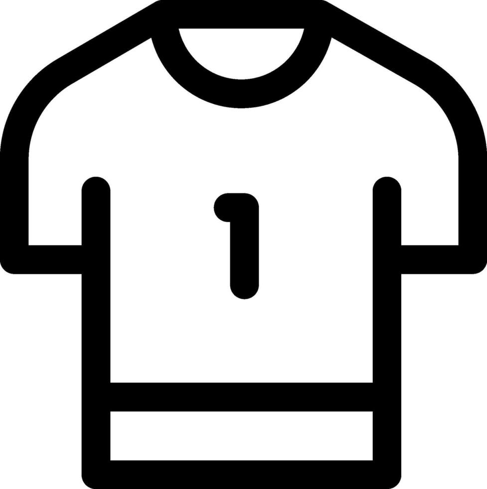 A shirt with the number one on it vector