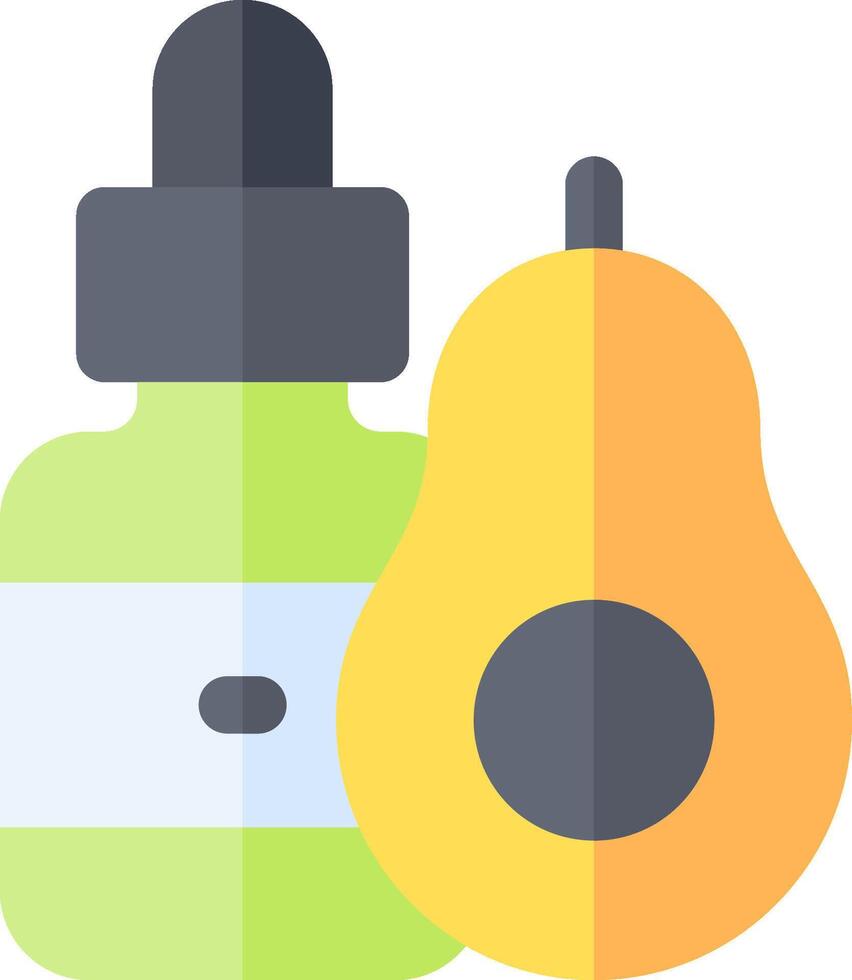 Avocado oil and vitamin e vector