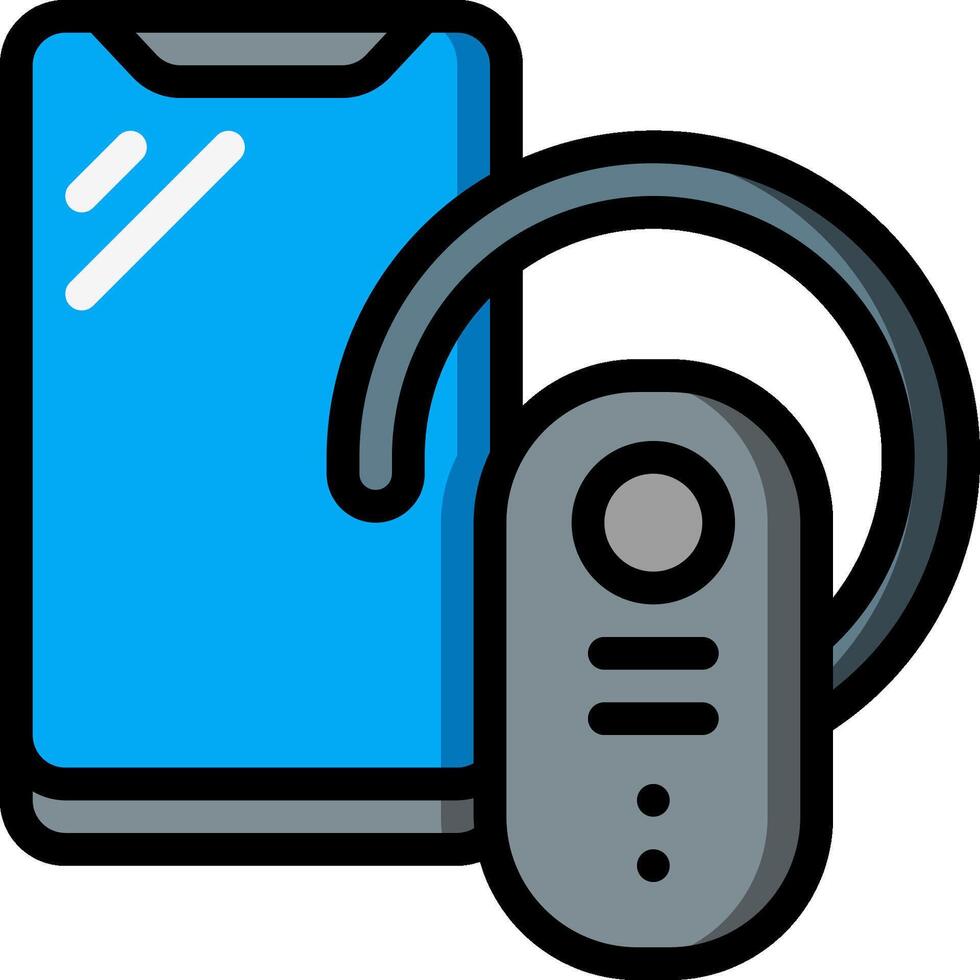 A phone and a remote control are next to each other vector