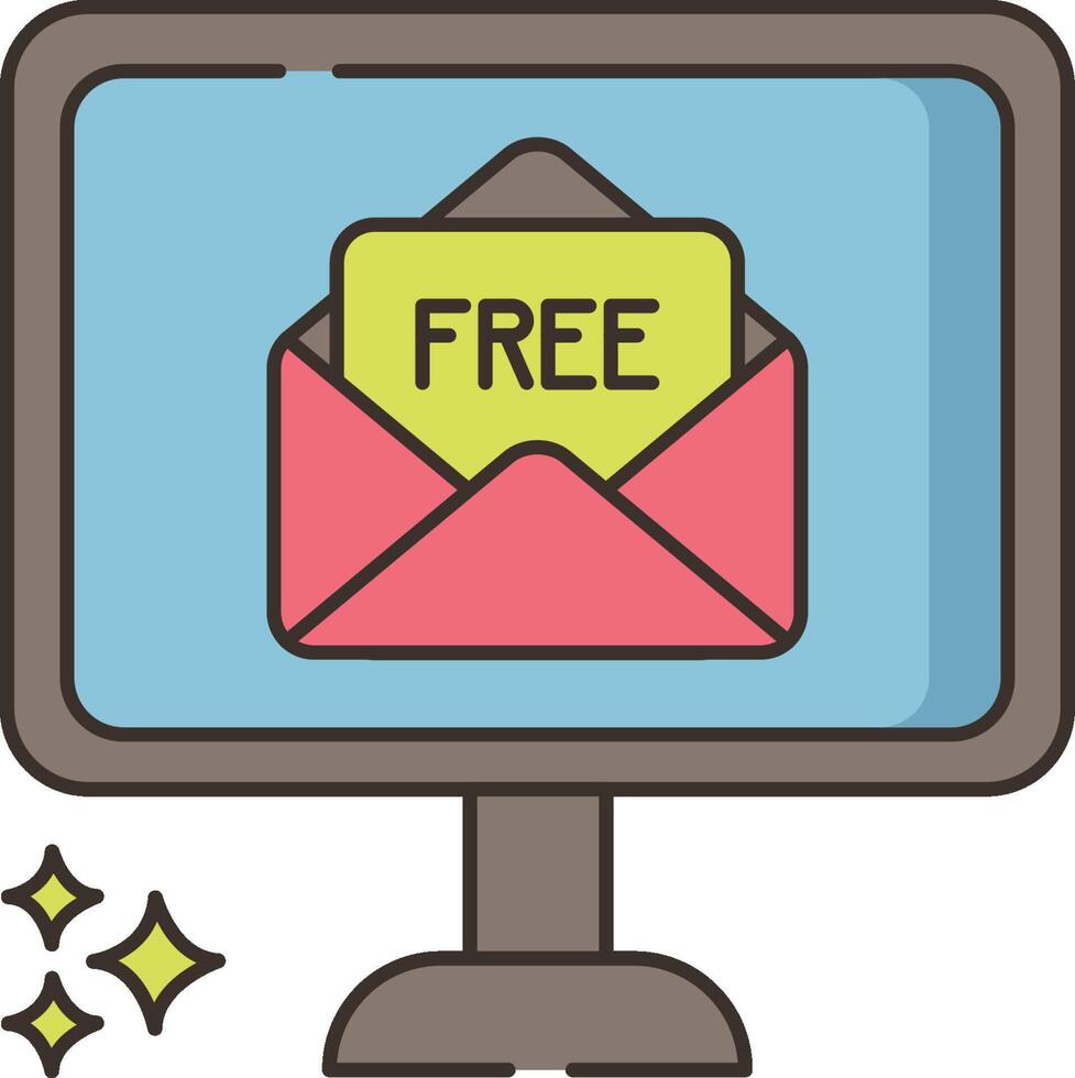 Free email sign up vector