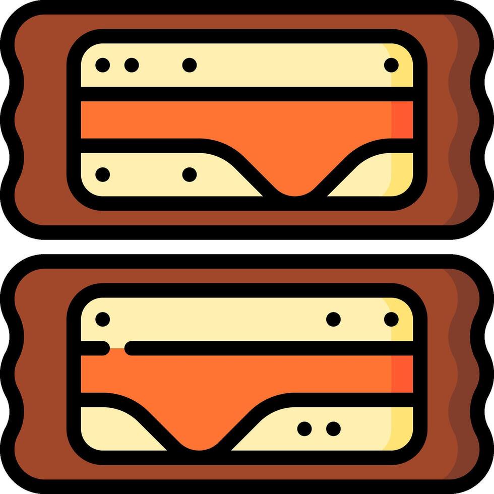 Two sandwiches with cheese and butter on them vector
