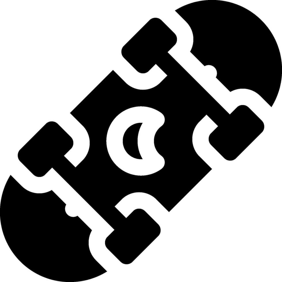 A skateboard with two wheels on it vector