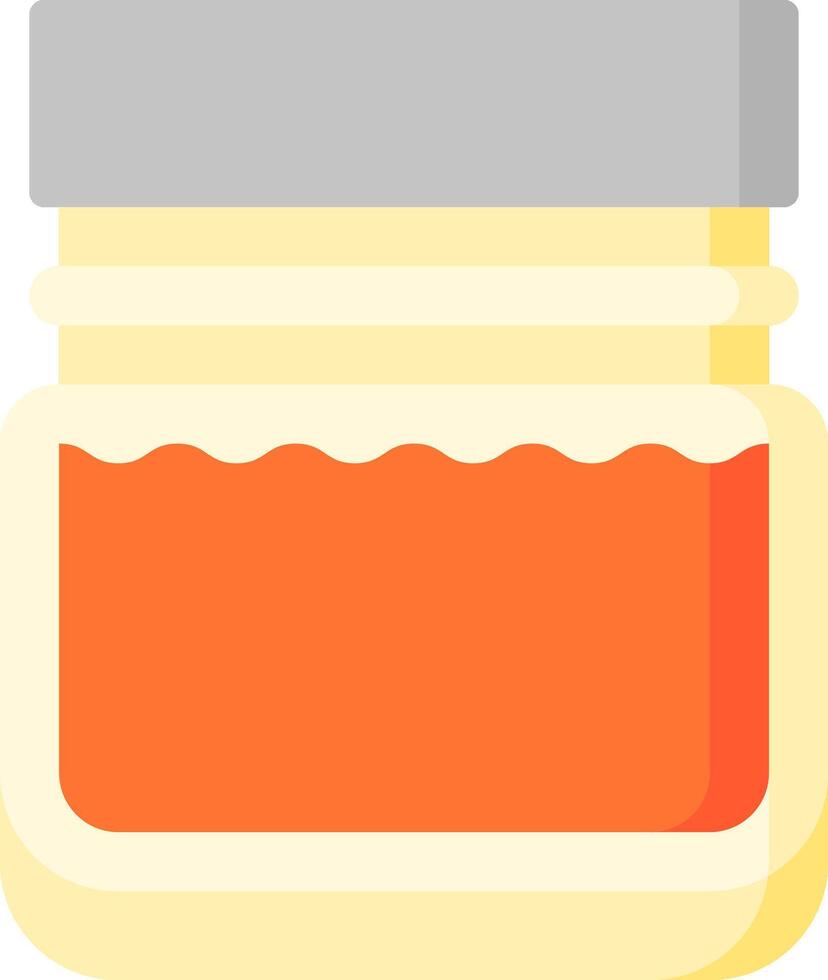 A jar of honey on a white background vector
