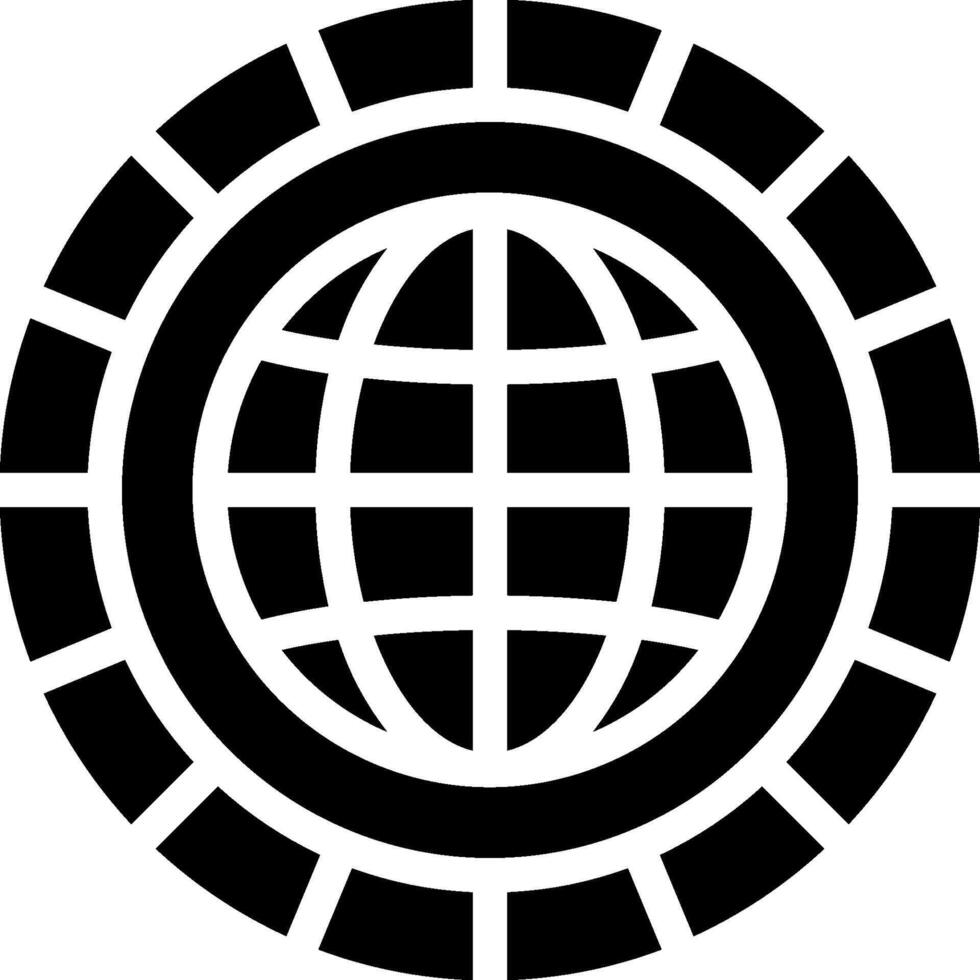 The globe and the circle logo vector