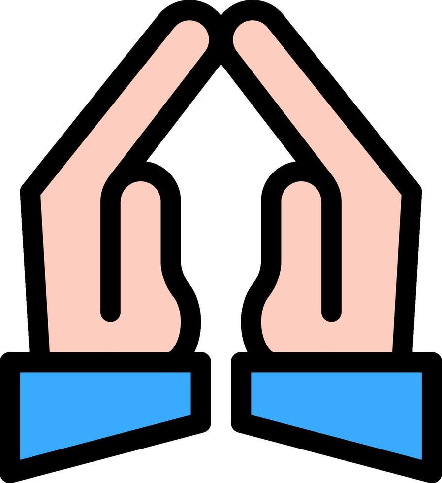 Two hands are making a gesture with their hands vector