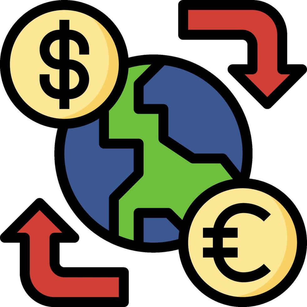 Currency exchange clipart vector