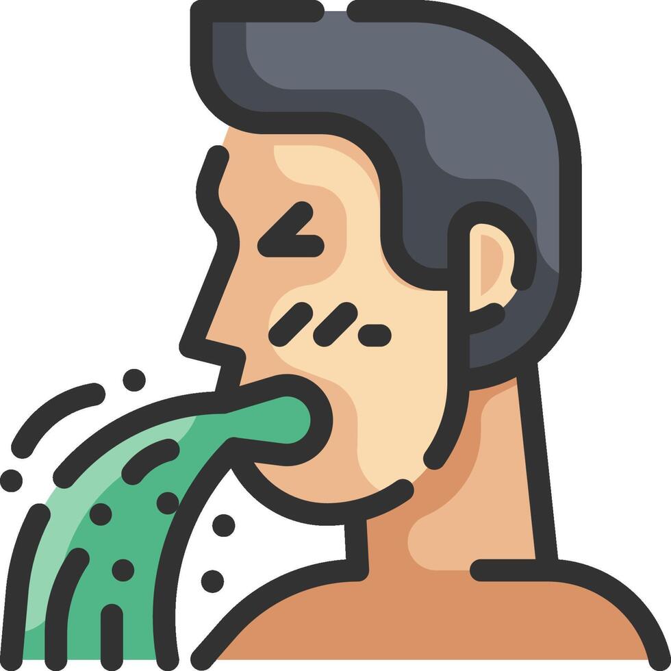 A man is drinking water from a bottle vector