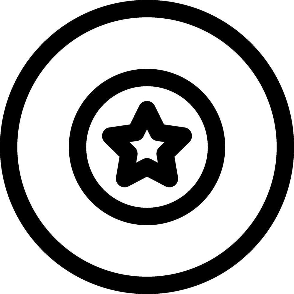 A black and white image of a star in a circle vector