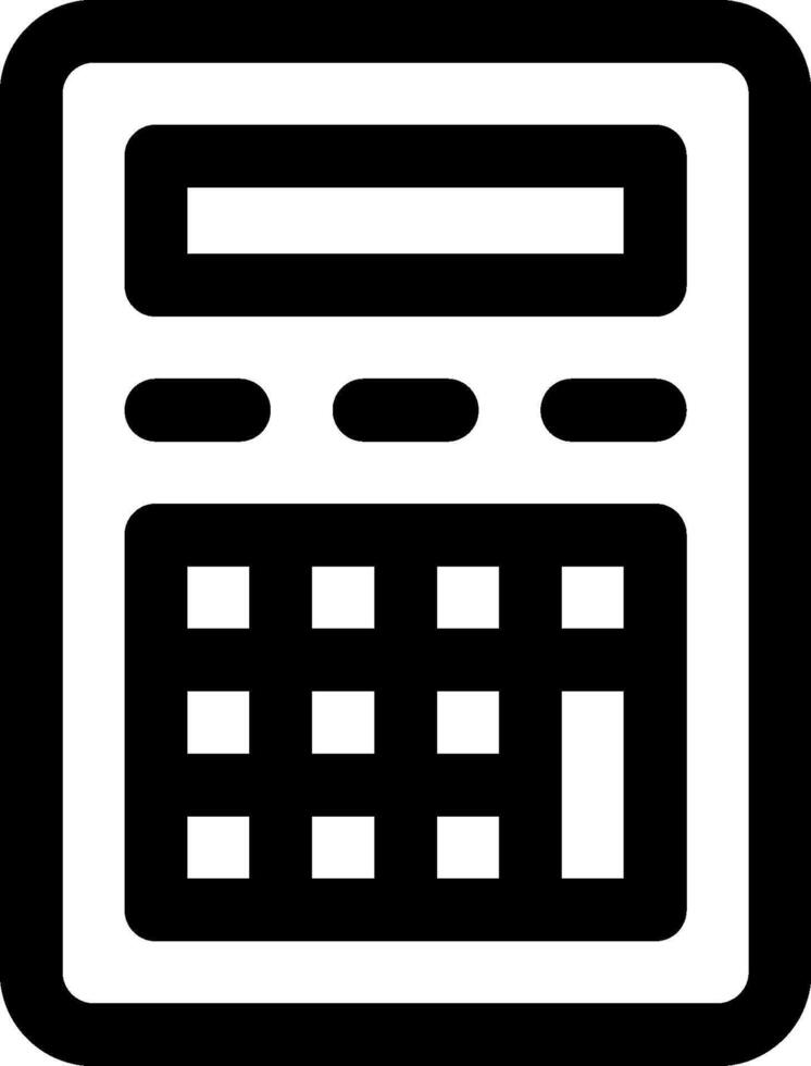A calculator icon on a white background vector