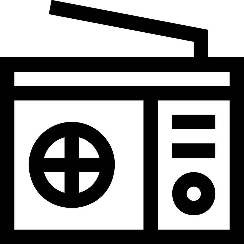 Radio icon illustration vector