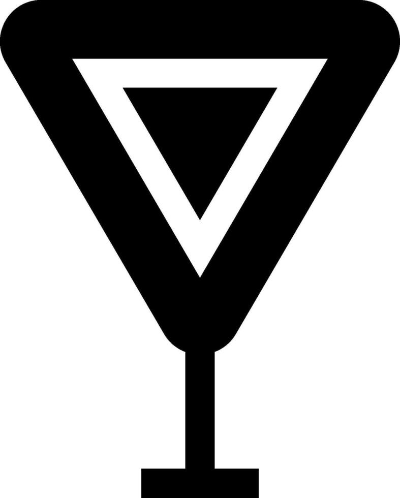 A traffic cone icon on a white background vector