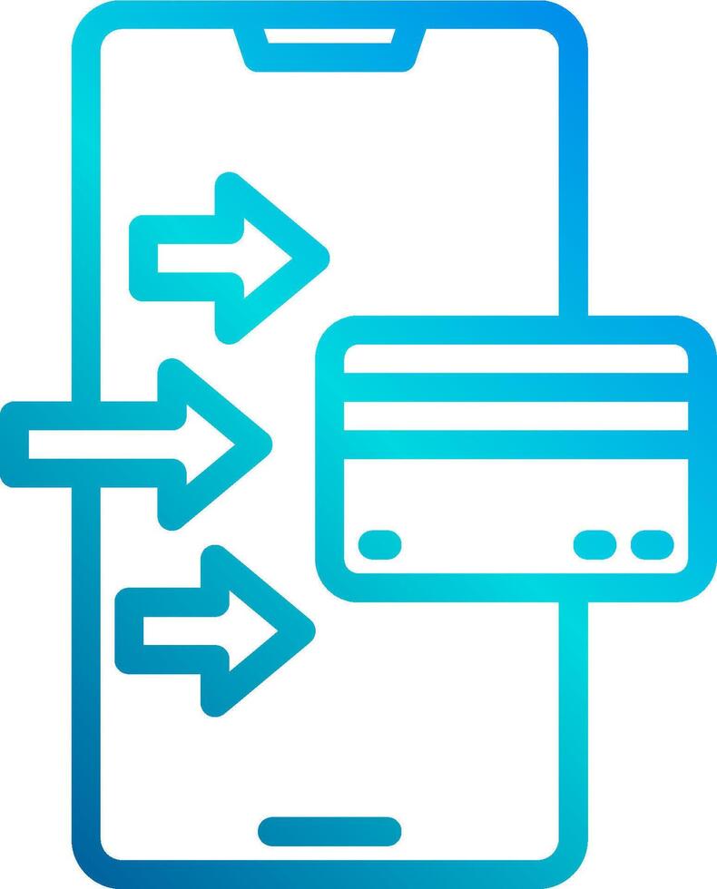 Mobile payment icon vector