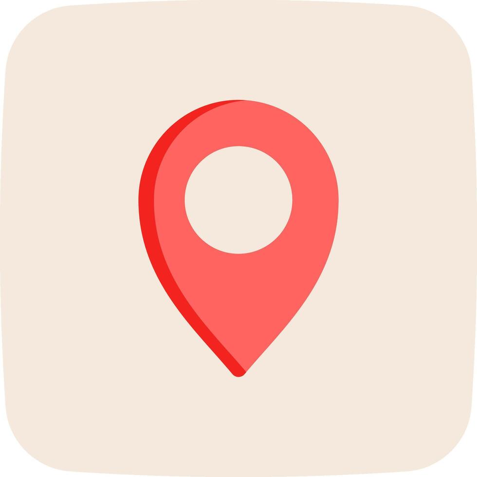 A location pin icon on a white background vector