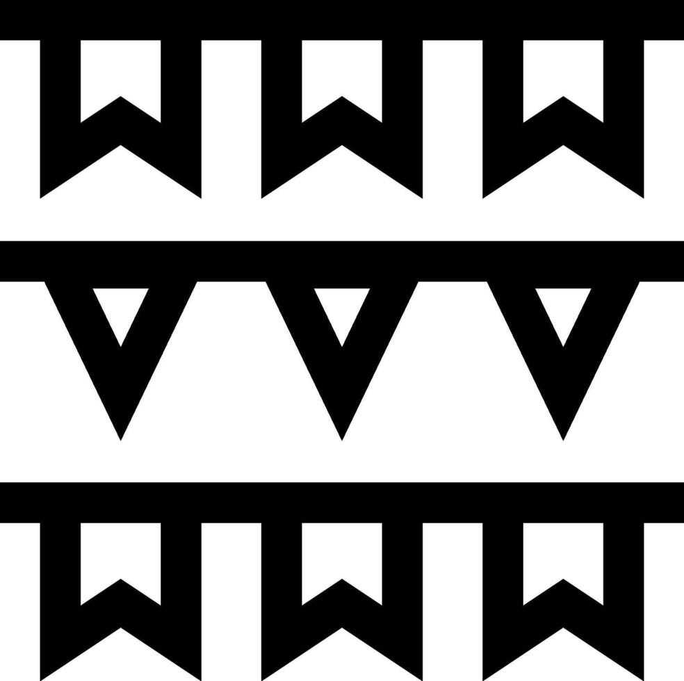 A black and white image of a banner with three triangles vector