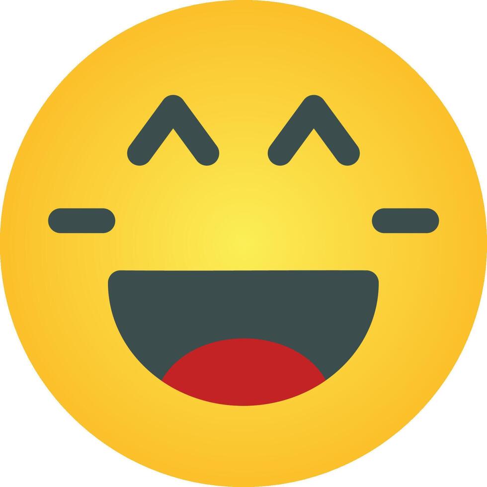 A yellow smiley face with a red tongue vector