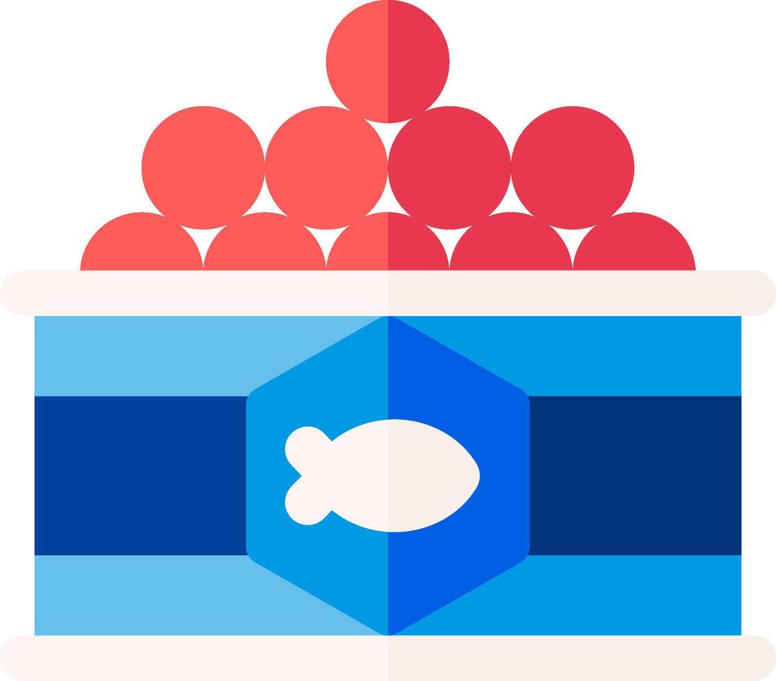A fish in a can icon vector