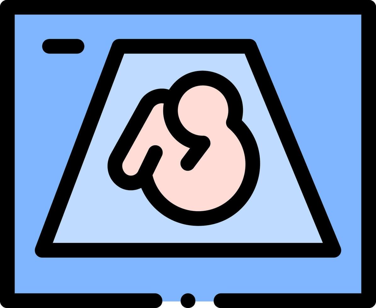 A tablet with a baby in it vector