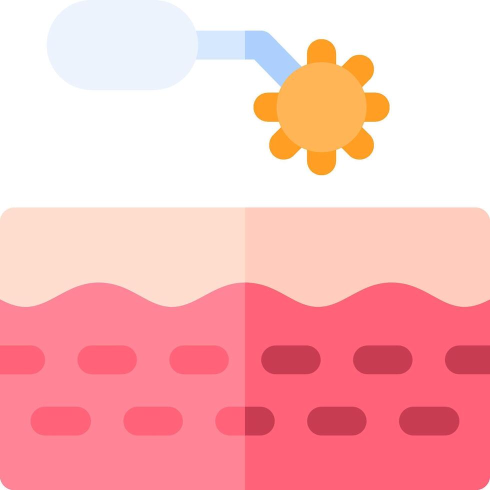 A skin care product with a sun and a sunflower vector
